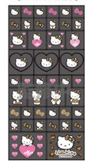 『ハローキティ』HELLO KITTY 2024 GOGOギャル COLLECTION 90s タイルシール ヒョウ【202411再販】